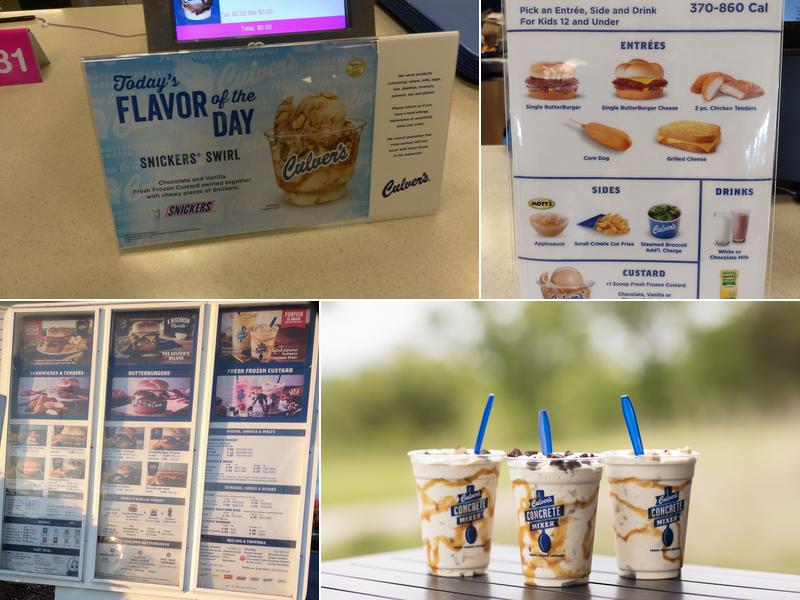 Culver’s Menu
