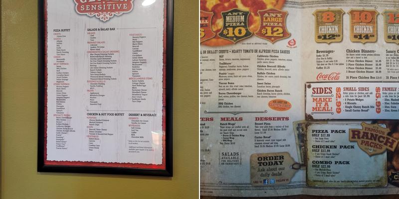 Pizza Ranch Menu