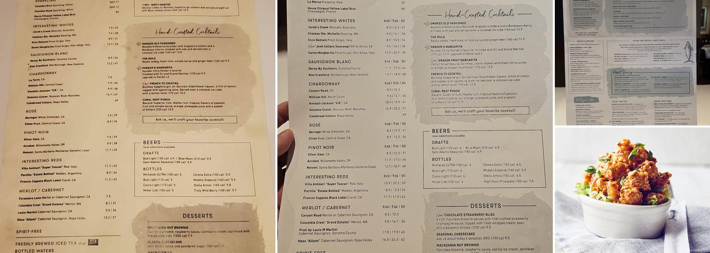 Bonefish Grill Menu