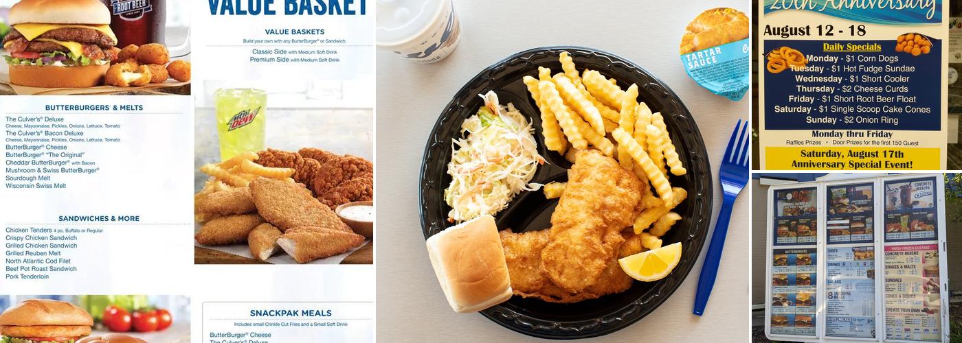Culver’s Menu