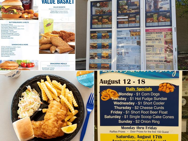Culver’s Menu