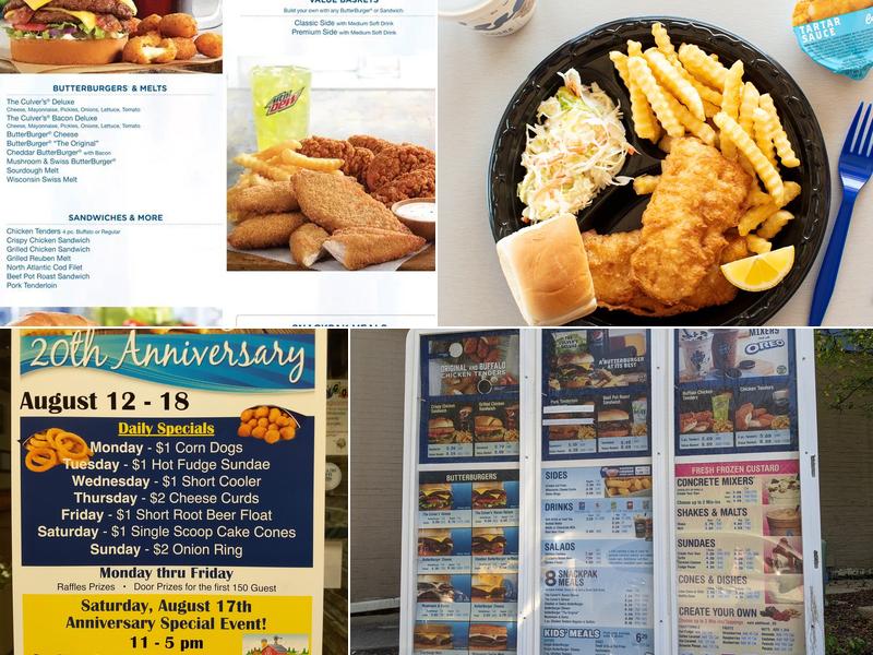 Culver’s Menu