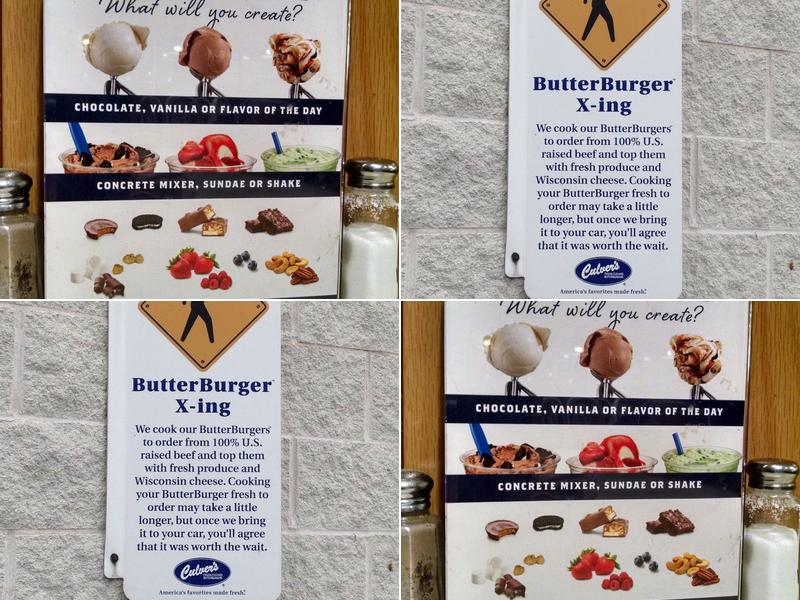 Culver’s Menu