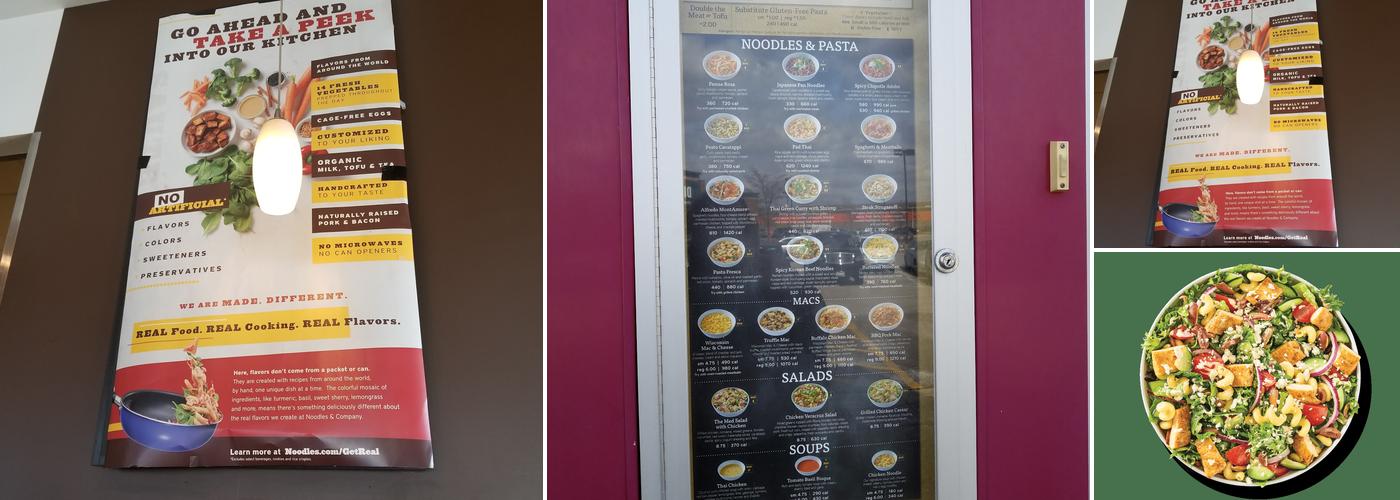 Noodles and Company Menu