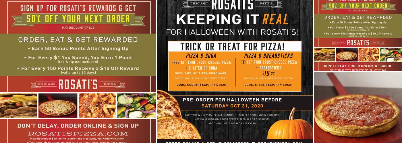 Rosati’s Pizza Menu