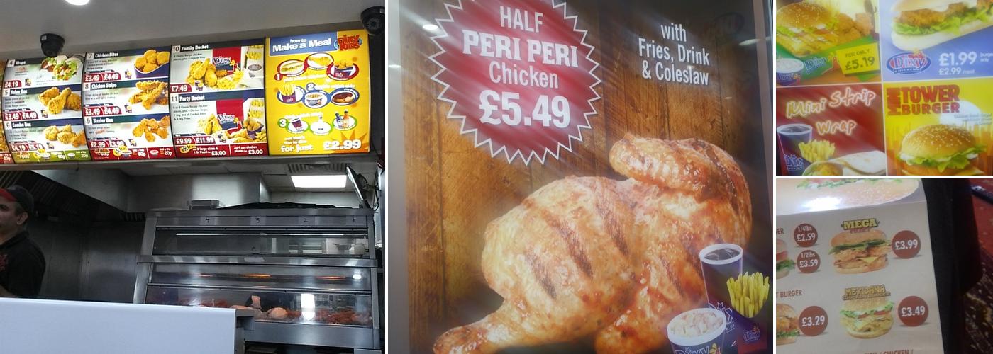 Dixy Chicken Menu
