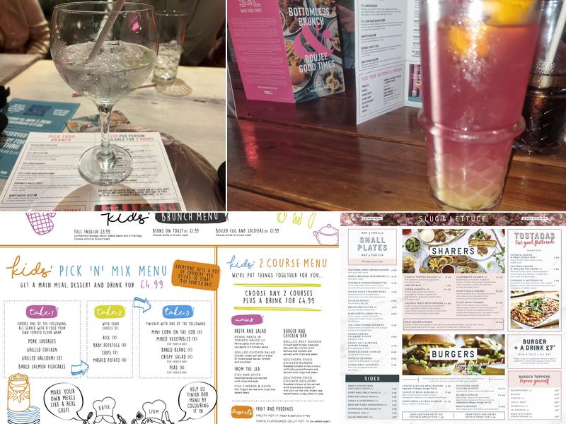 Slug & Lettuce - Coventry Menu