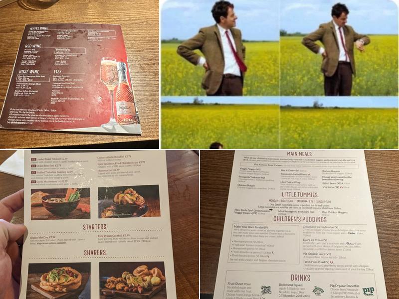 Toby Carvery Binley Park Coven Menu