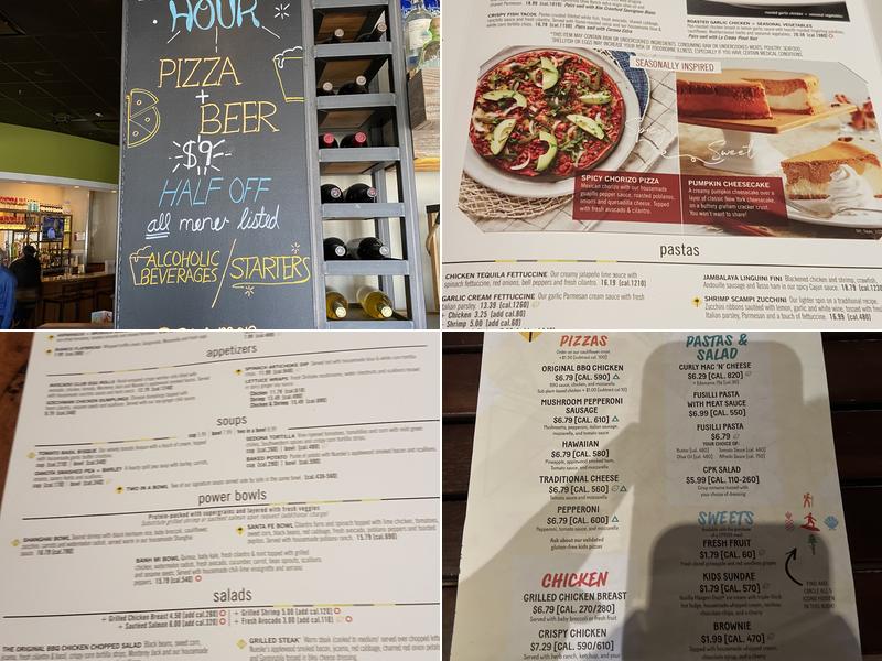 California Pizza Kitchen at Old Orchard Menu