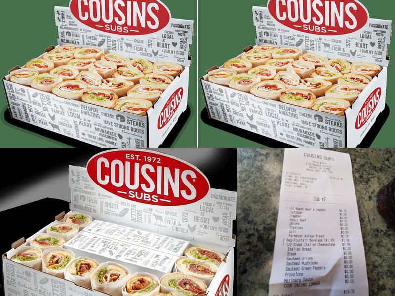 Cousins Subs Menu