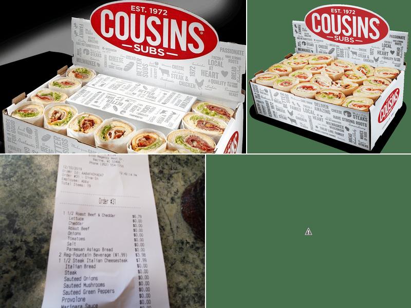 Cousins Subs Menu