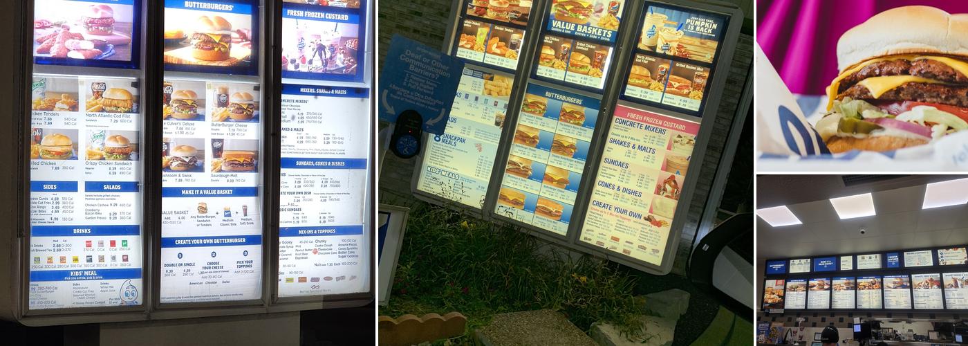 Culver’s Menu