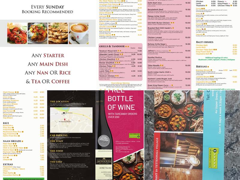 Monsoon Indian Restaurant Menu