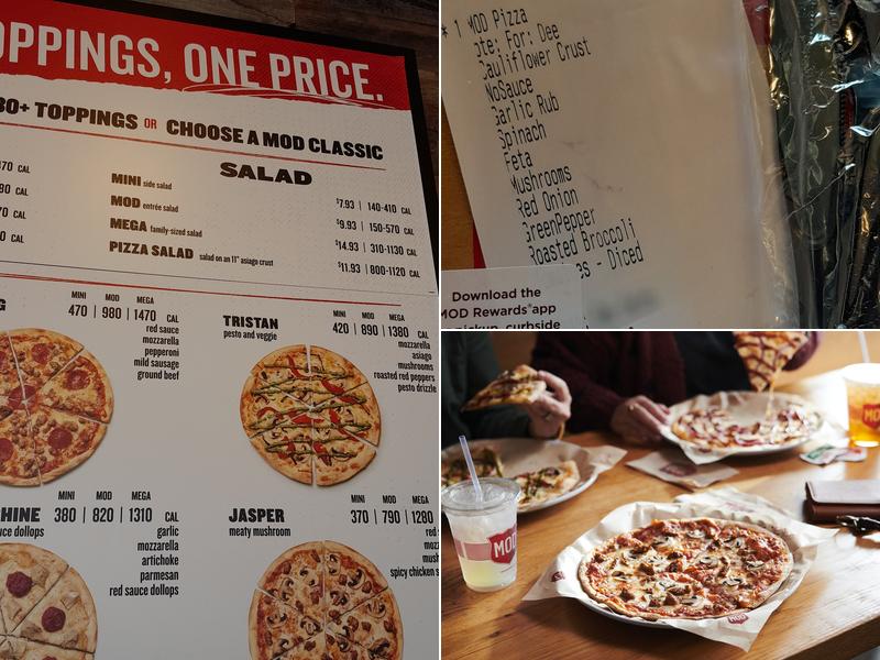 MOD Pizza Menu
