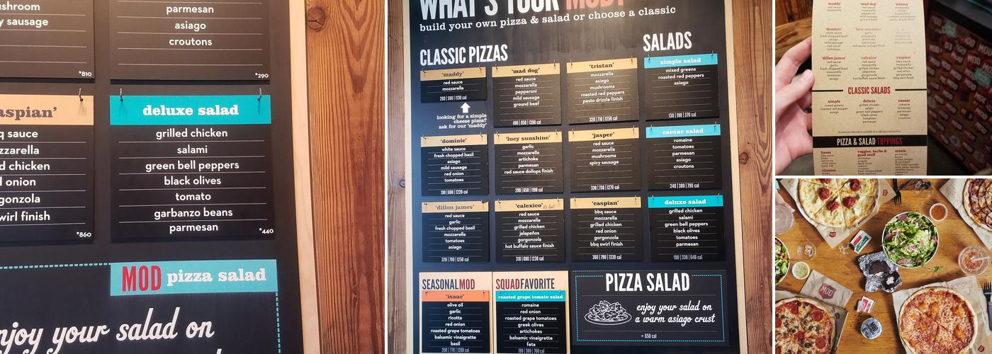 MOD Pizza Menu