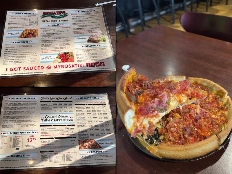 Rosati's Pizza Menu