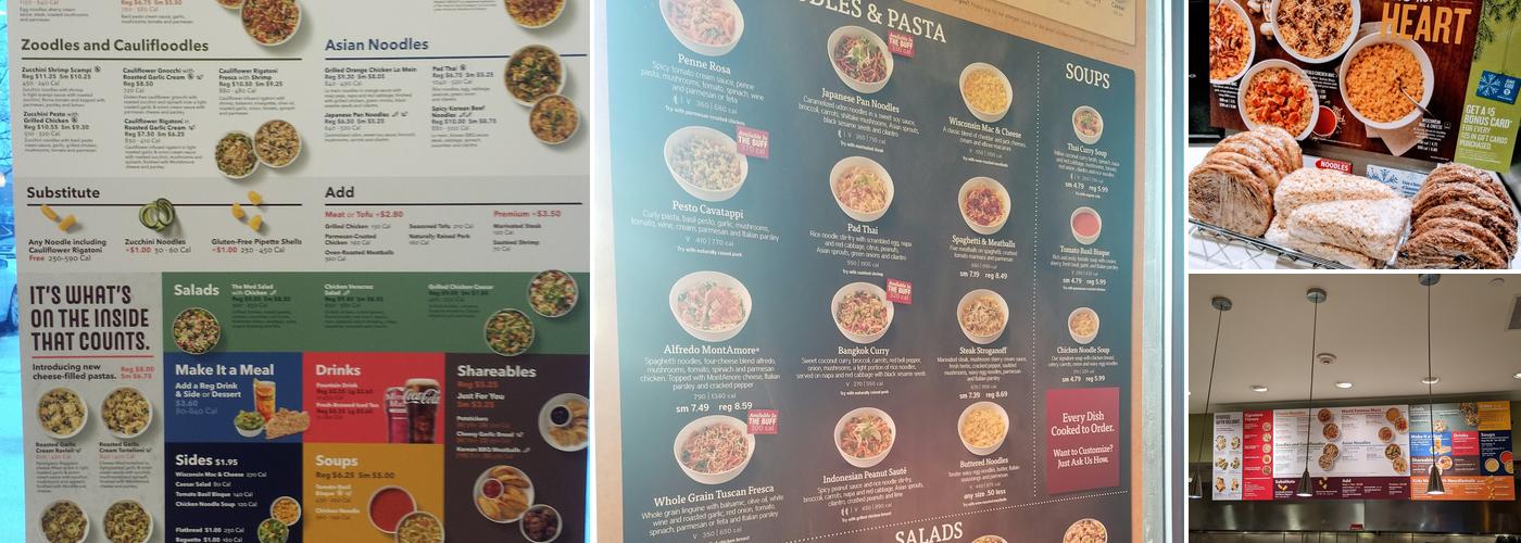Noodles and Company Menu