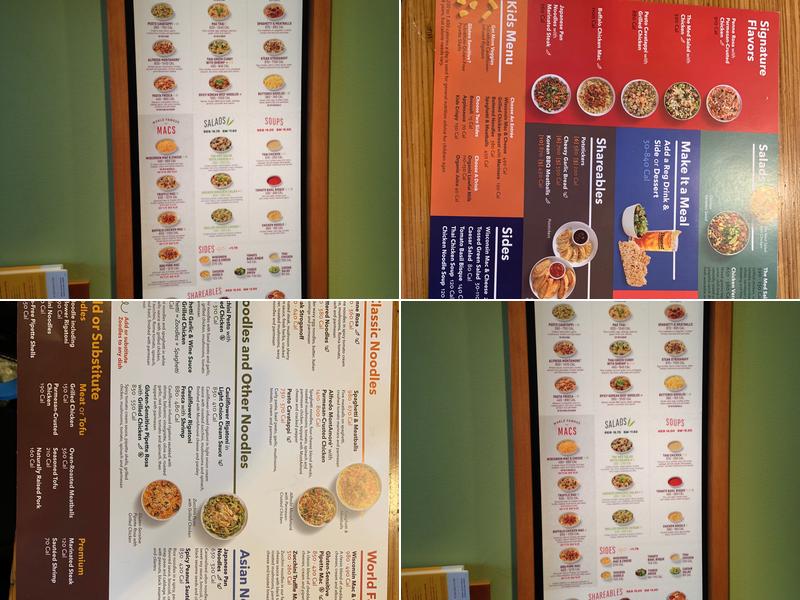 Noodles and Company Menu
