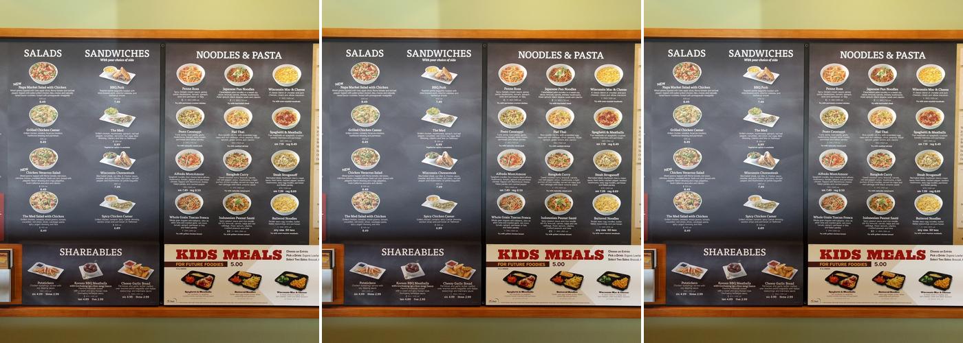 Noodles and Company Menu