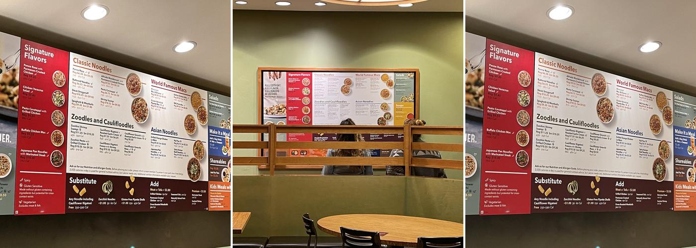 Noodles and Company Menu