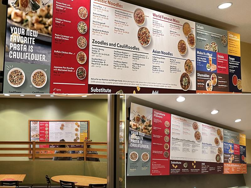 Noodles and Company Menu