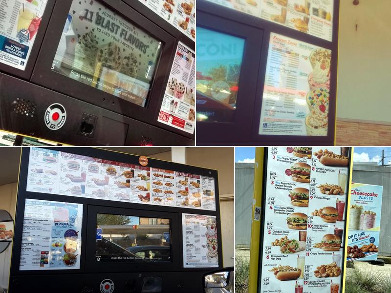 Sonic Drive-In Menu