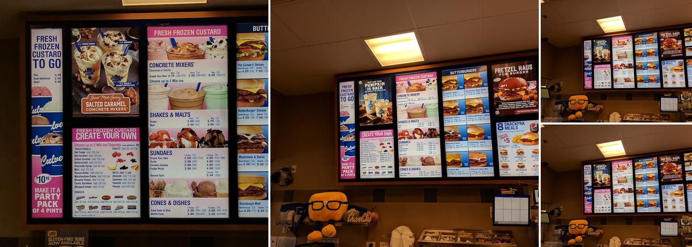 Culver’s Menu
