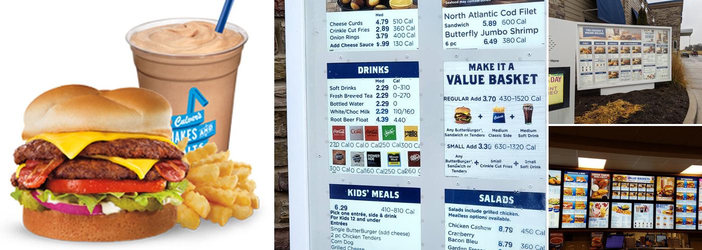 Culver’s Menu