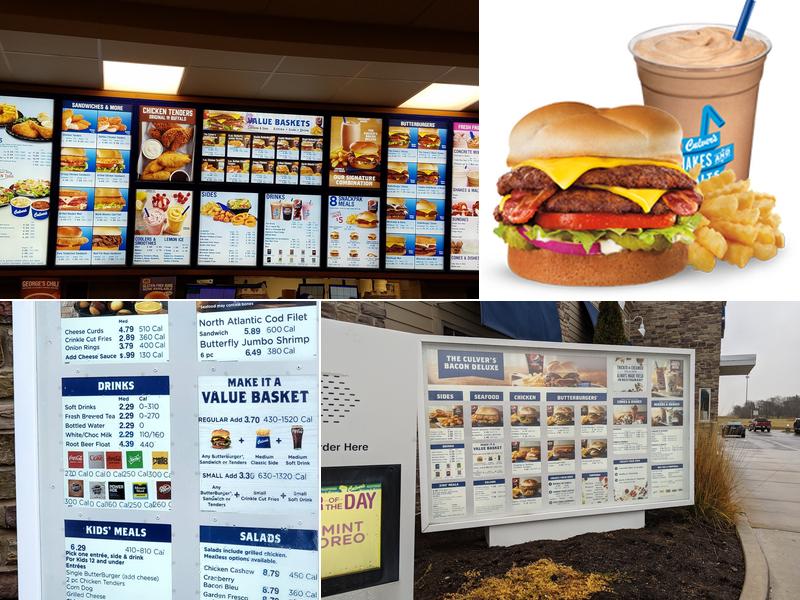 Culver’s Menu