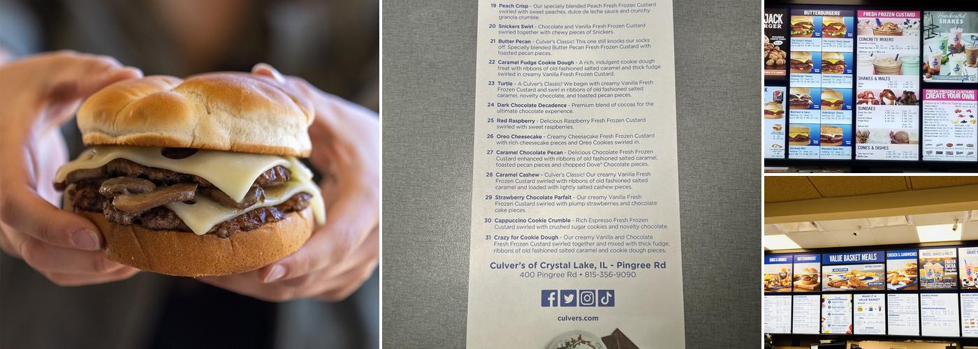 Culver’s Menu