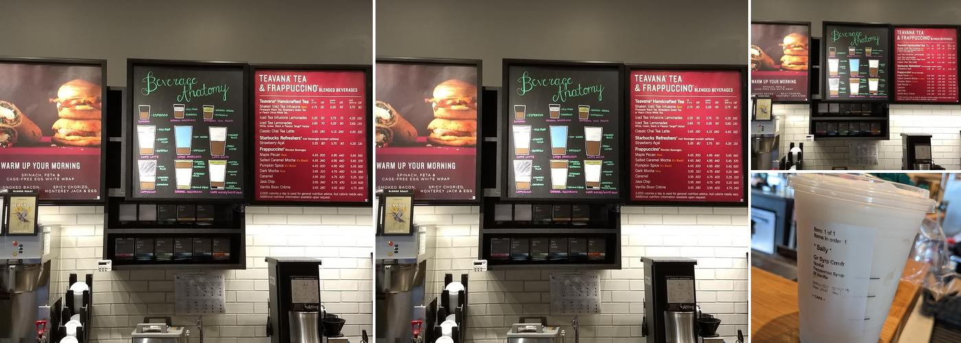 Starbucks Menu