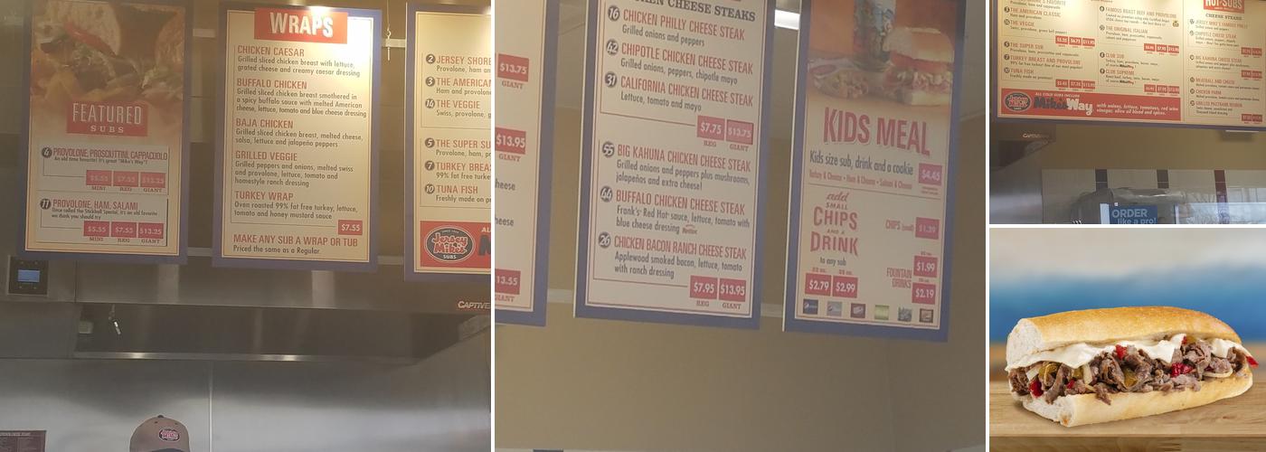 Jersey Mike's Subs Menu