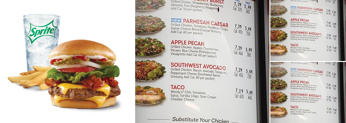 Wendy's Menu