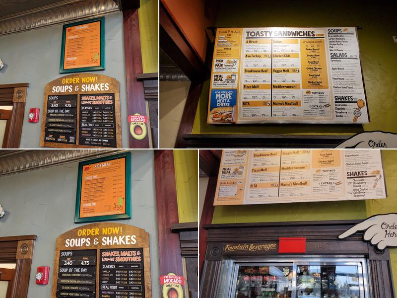Potbelly Sandwich Shop Menu