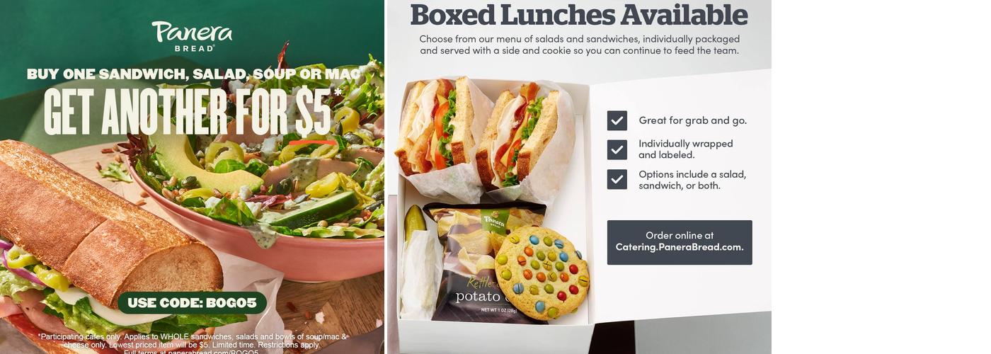 Panera Bread Menu