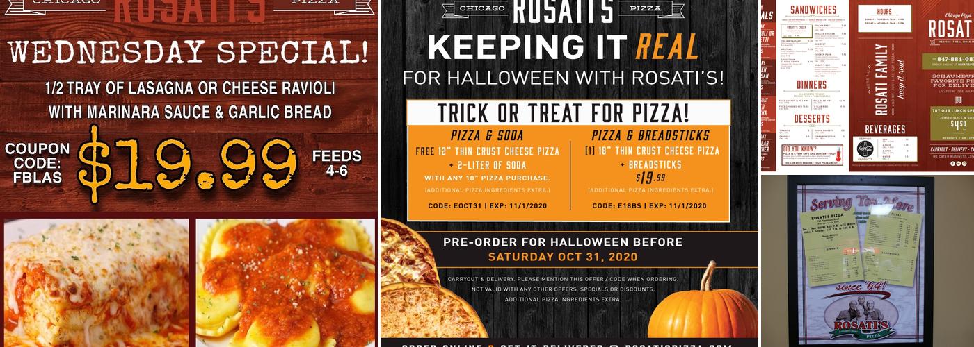 Rosati’s Pizza Menu
