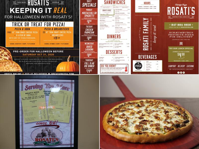 Rosati’s Pizza Menu