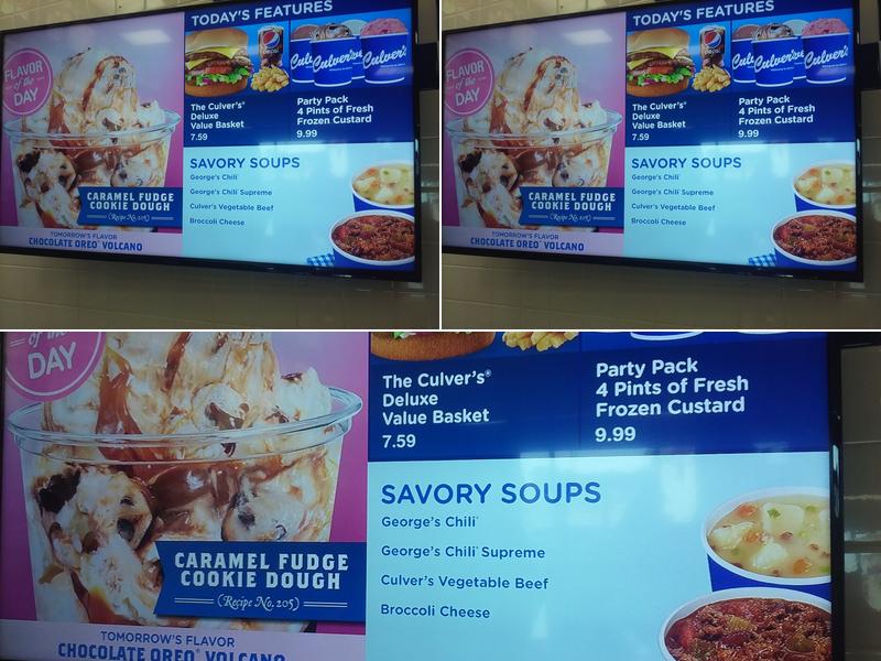 Culver’s Menu