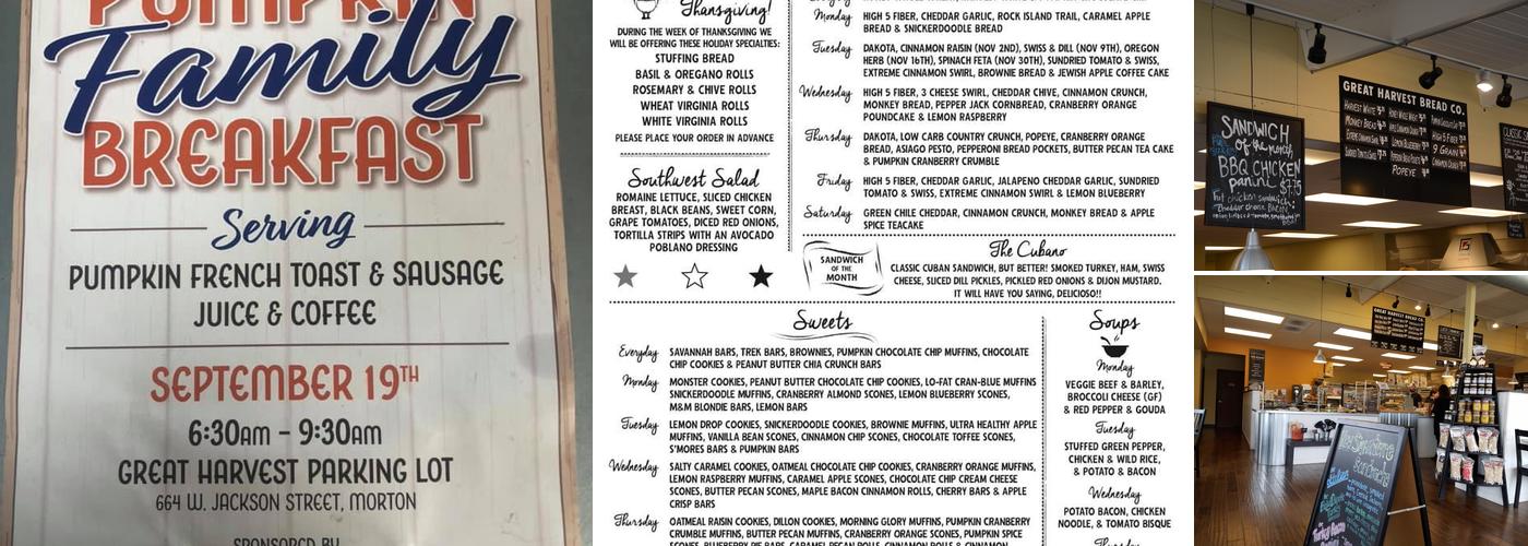 Great Harvest Bread Co. Menu