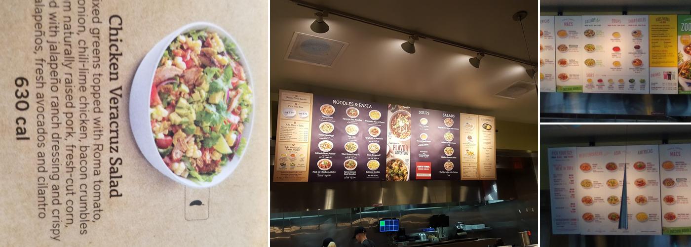 Noodles and Company Menu