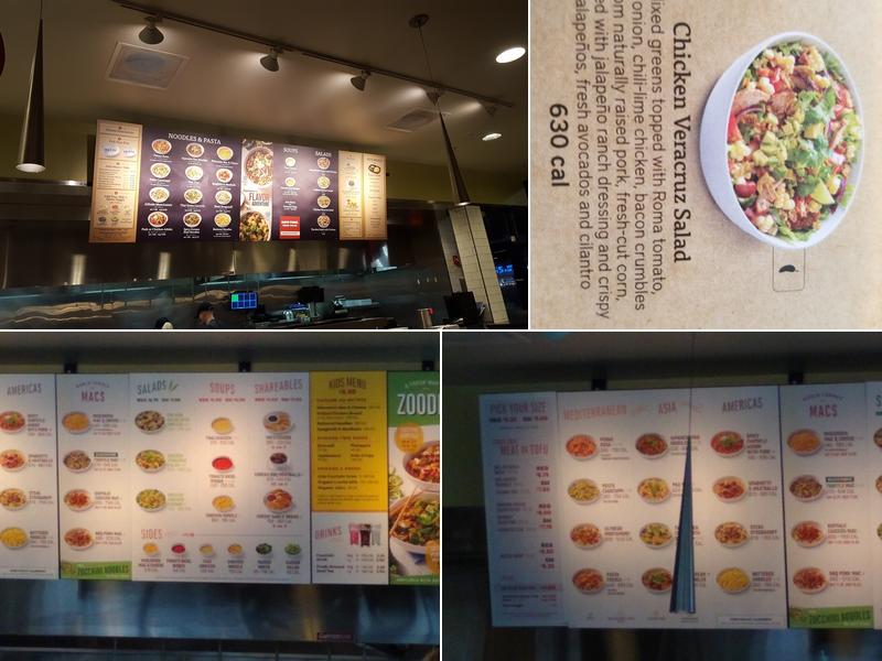 Noodles and Company Menu