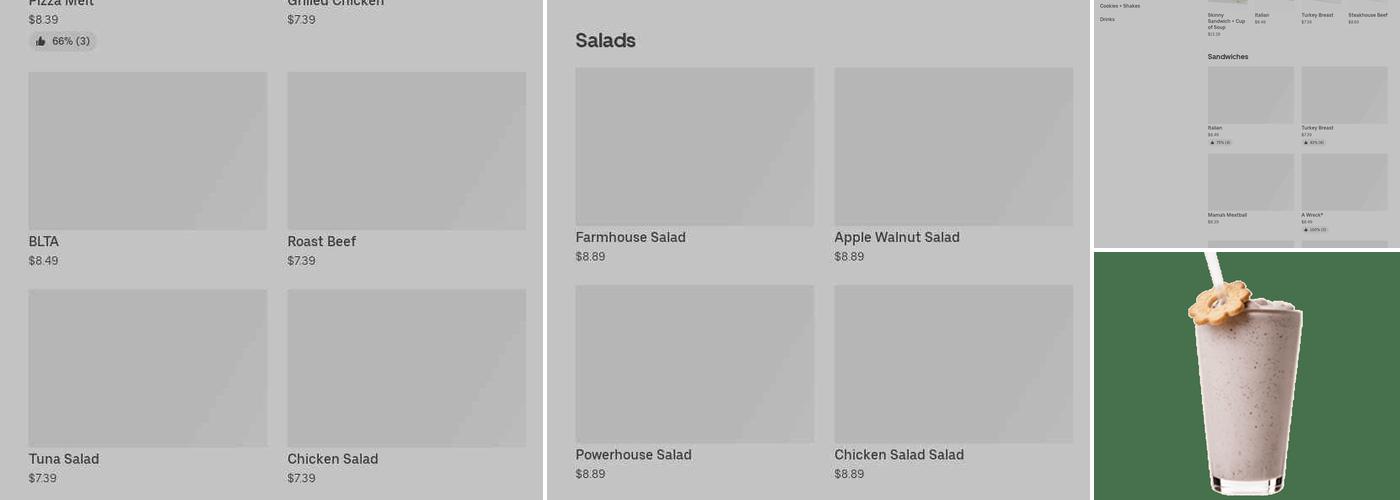 Potbelly Sandwich Shop Menu