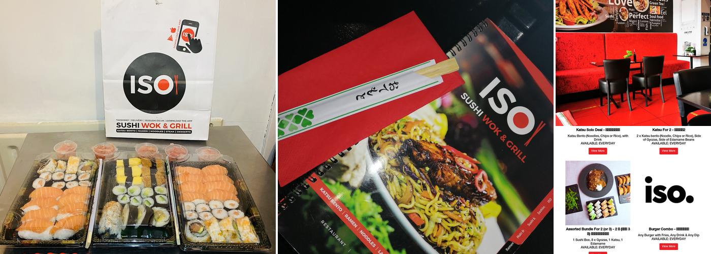 ISO Sushi Wolverhampton Menu