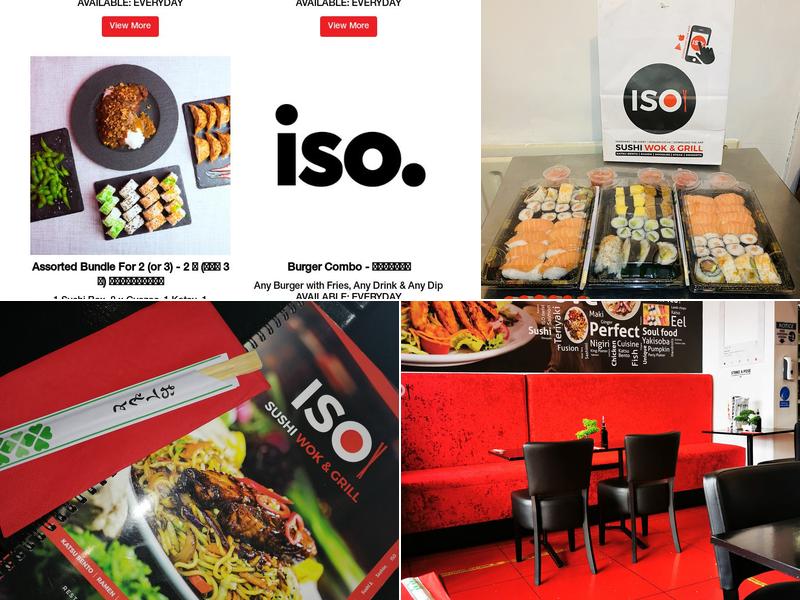 ISO Sushi Wolverhampton Menu
