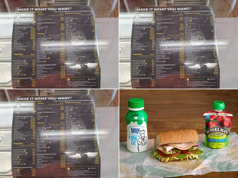 Subway Menu