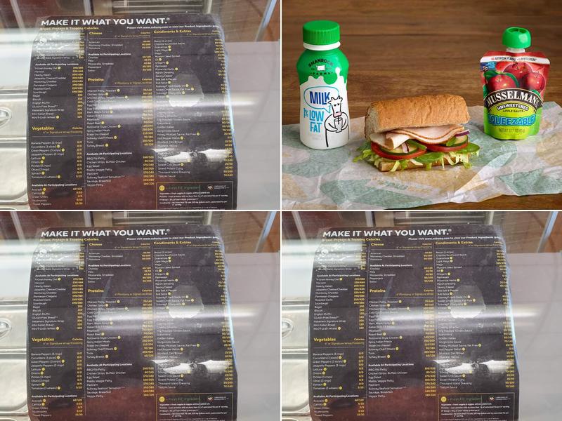 Subway Menu