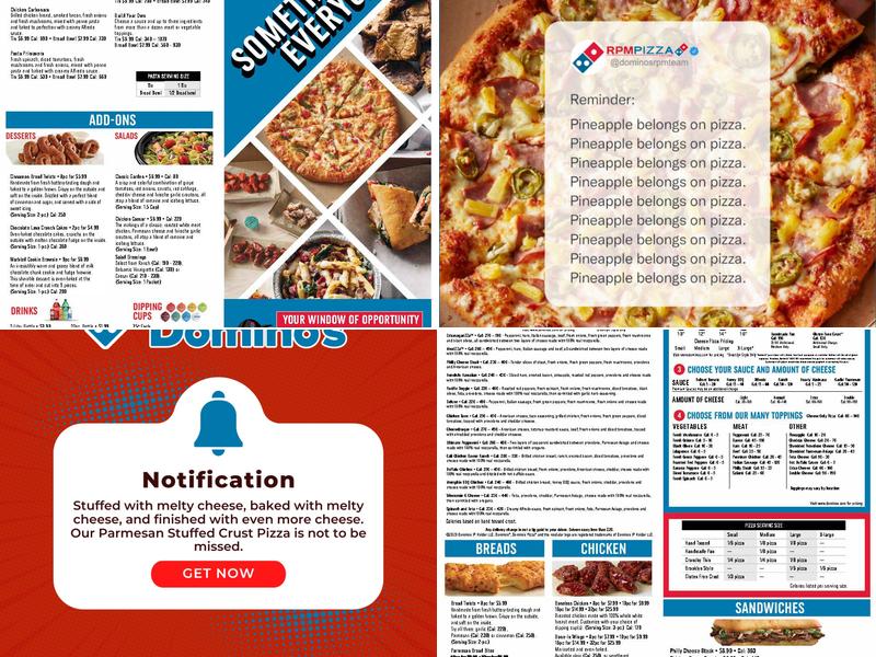 Domino's Pizza Menu