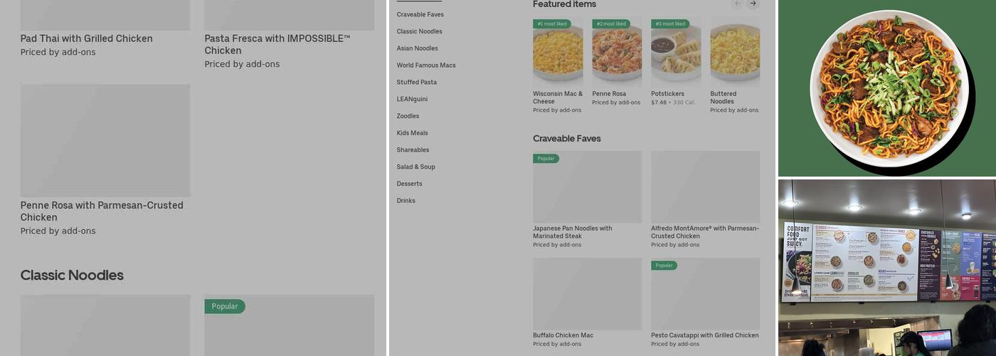 Noodles and Company Menu