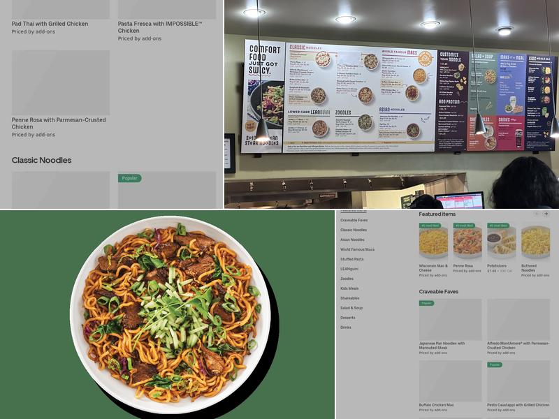 Noodles and Company Menu