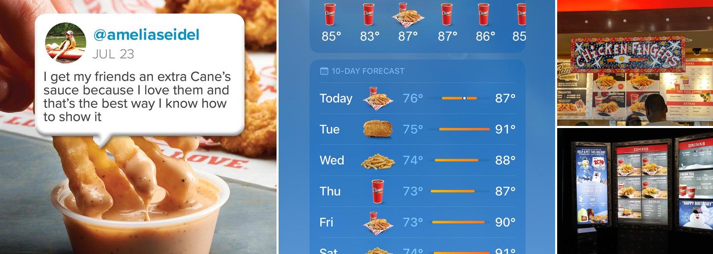 Raising Cane's Chicken Fingers Menu